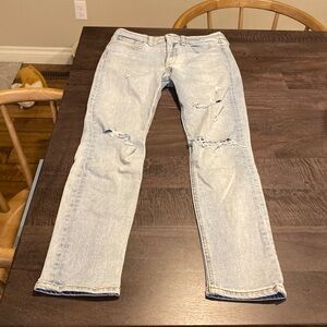 Rag & bone high rise ankle skinny jeans